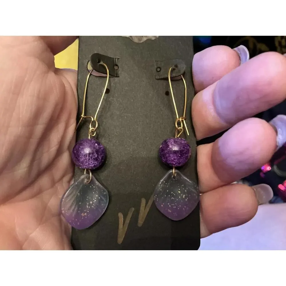 3X Monique Top & Glass Earrings